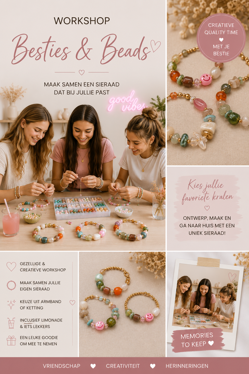Workshop Besties & Beads Kids (8-13 jaar)